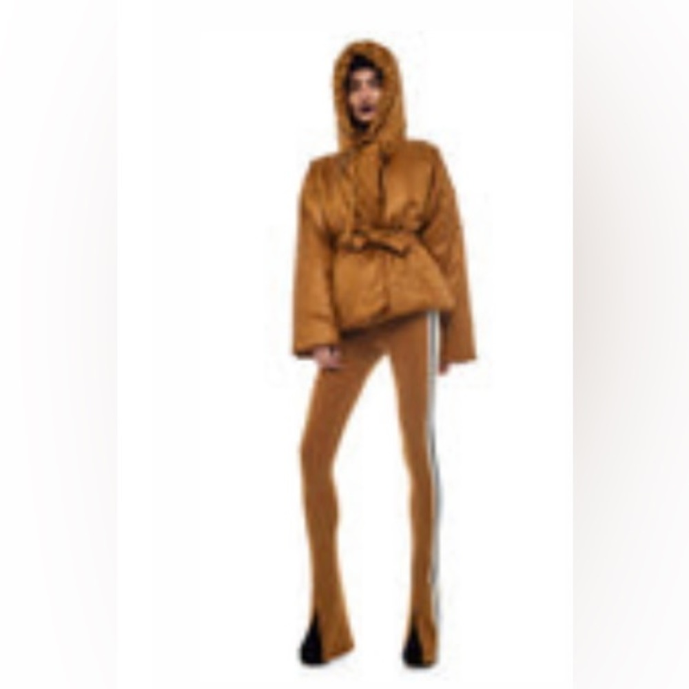 Norma Kamali Hooded Sleeping Bag Coat Short, XS/S, Mocha, NWT! - Picture 11 of 11